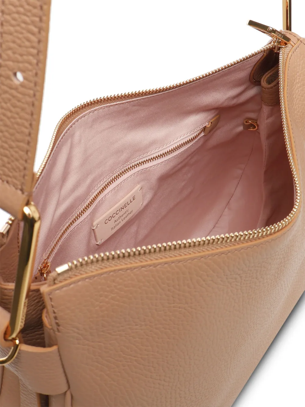 Coccinelle Magie Soft Medium Hobo Bag In Neutrals