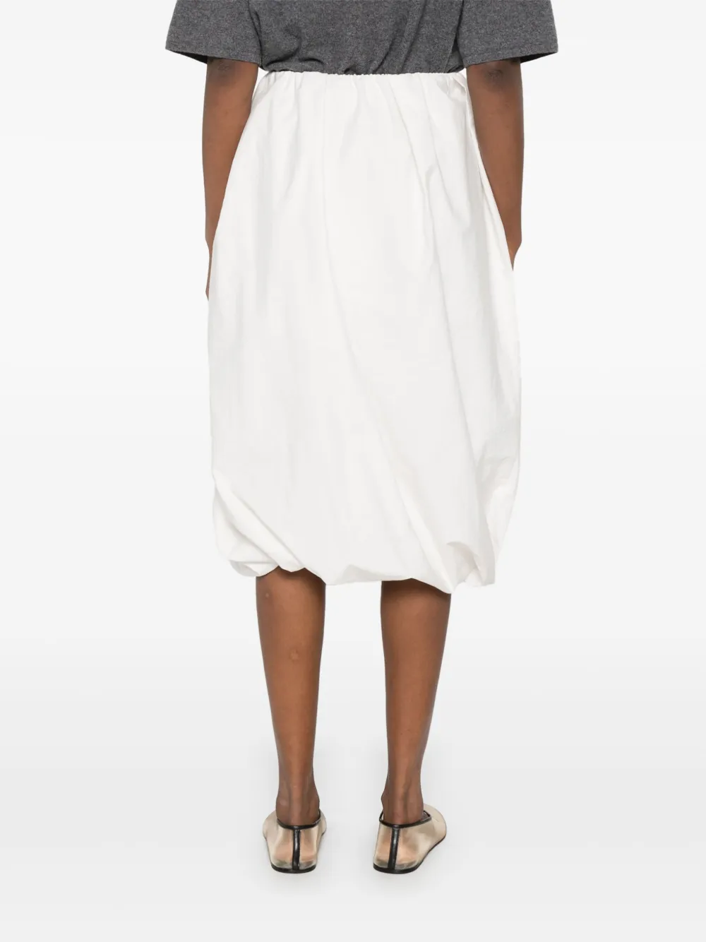 Brunello Cucinelli Midi-plooirok Wit