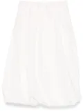 Brunello Cucinelli pleated midi skirt - White