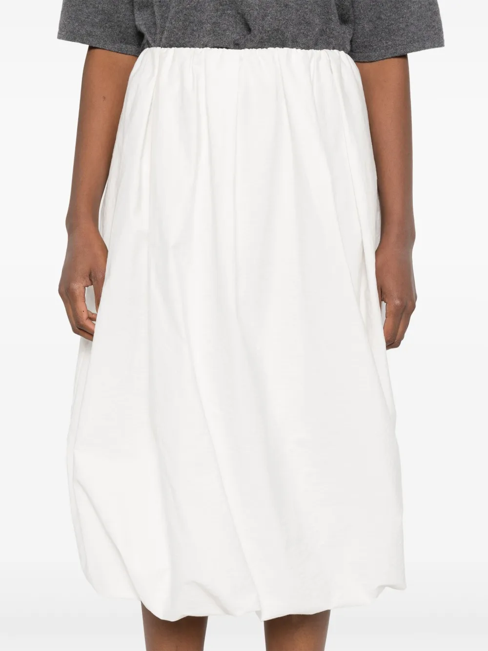 Brunello Cucinelli Midi-plooirok Wit