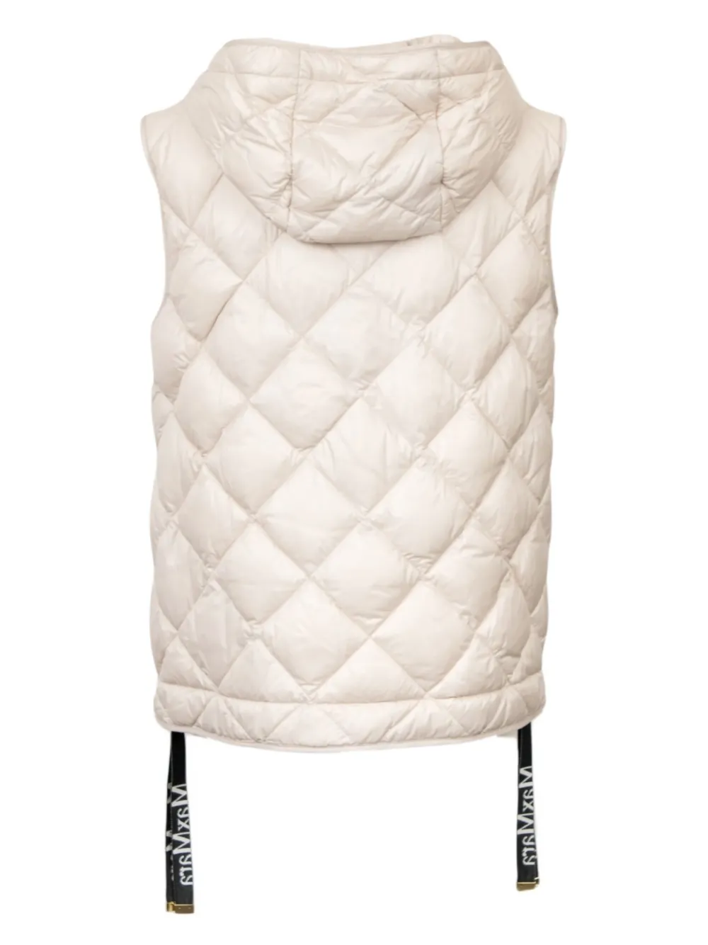 Max Mara Trefa quilted gilet - Wit