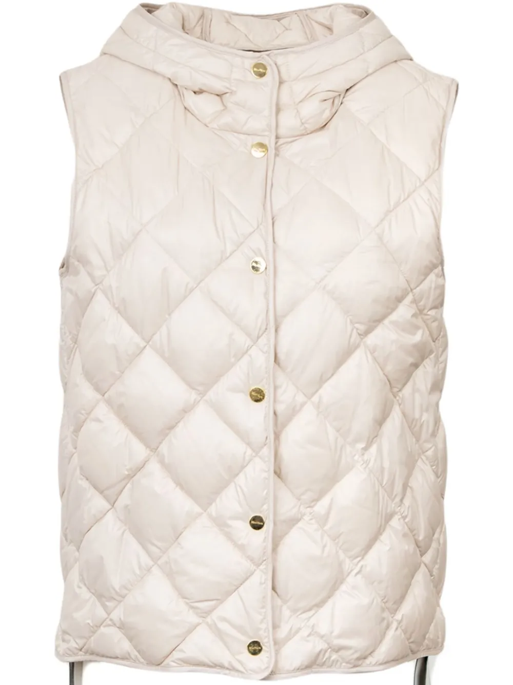 Max Mara Trefa Quilted Gilet In White