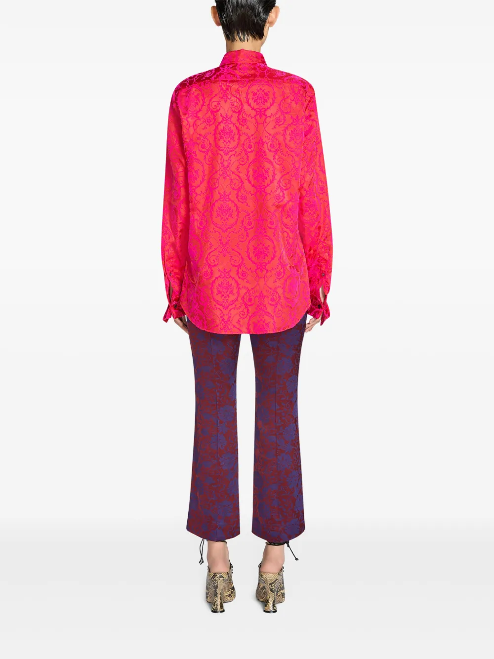 DRIES VAN NOTEN Blouse met barokpatroon Roze
