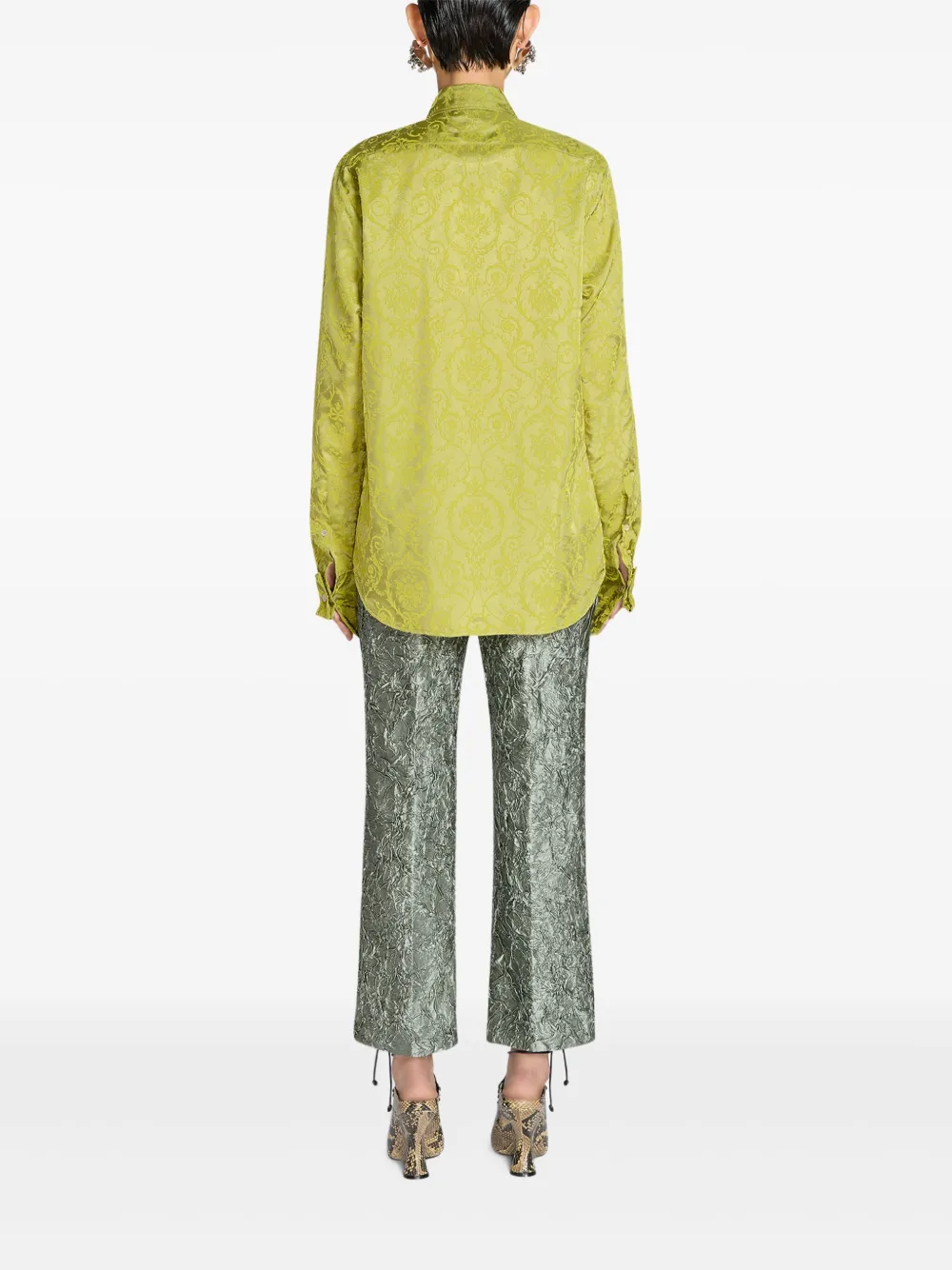 DRIES VAN NOTEN Blouse met barokpatroon Geel