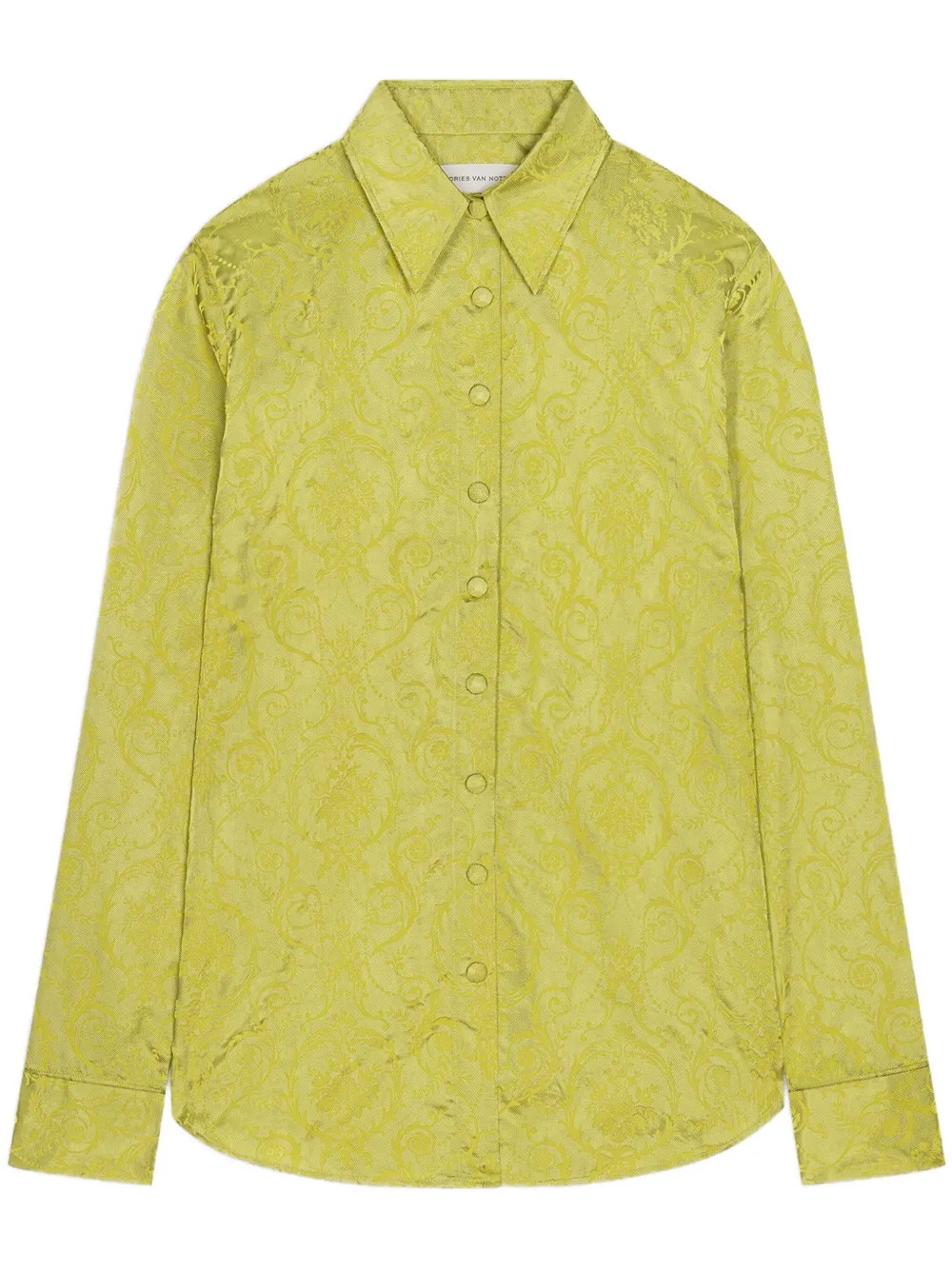 DRIES VAN NOTEN バロック シャツ - イエロー DRIES VAN NOTEN バロック シャツ - イエロー