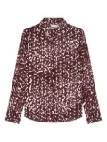 DRIES VAN NOTEN animal-print blouse - Red