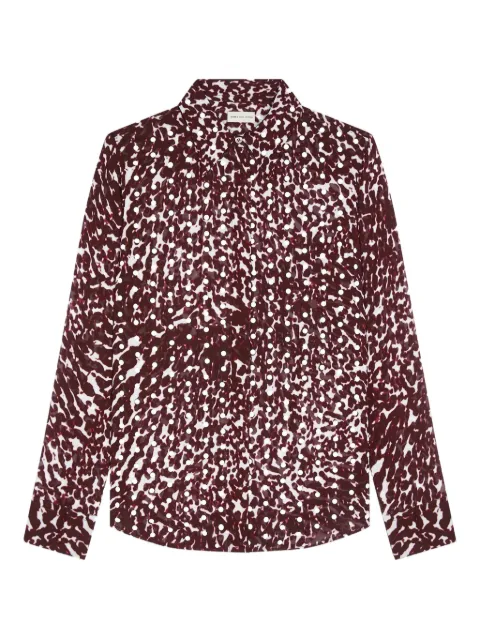 DRIES VAN NOTEN animal-print blouse