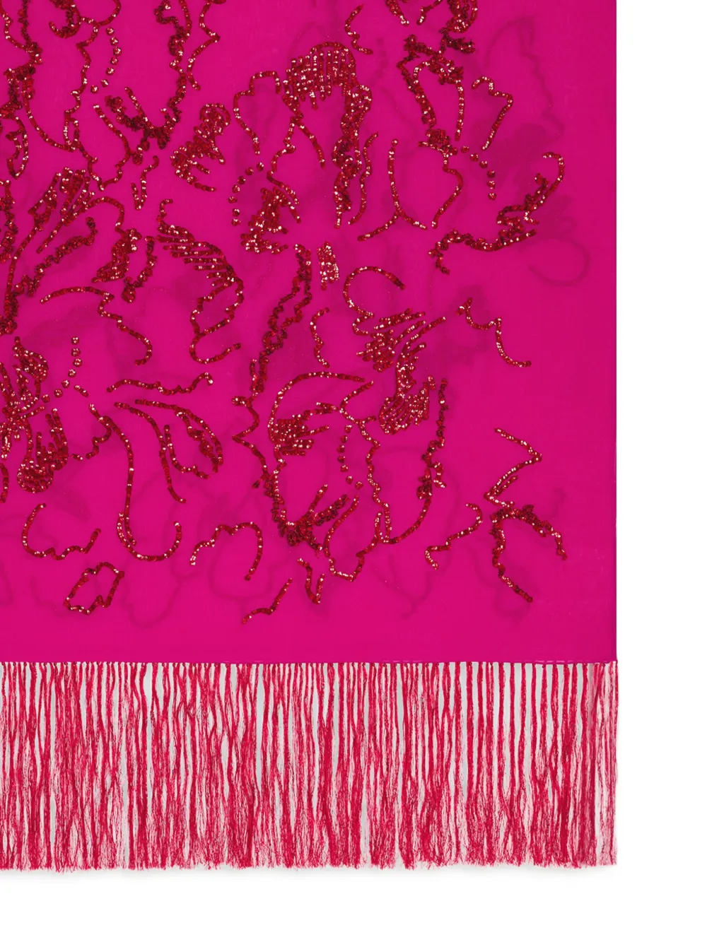 DRIES VAN NOTEN embroidered scarf - Roze