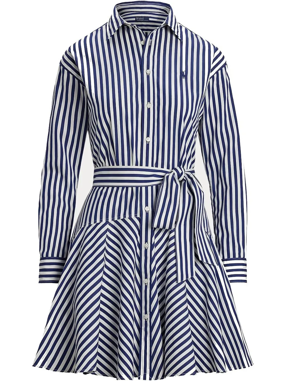 striped panelled mini dress