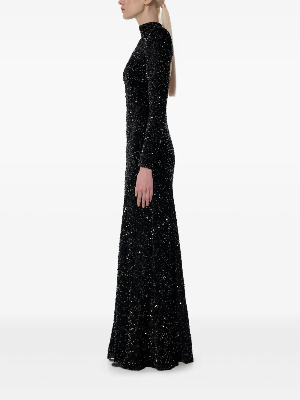 V:PM ATELIER Sabrina maxi-jurk Zwart