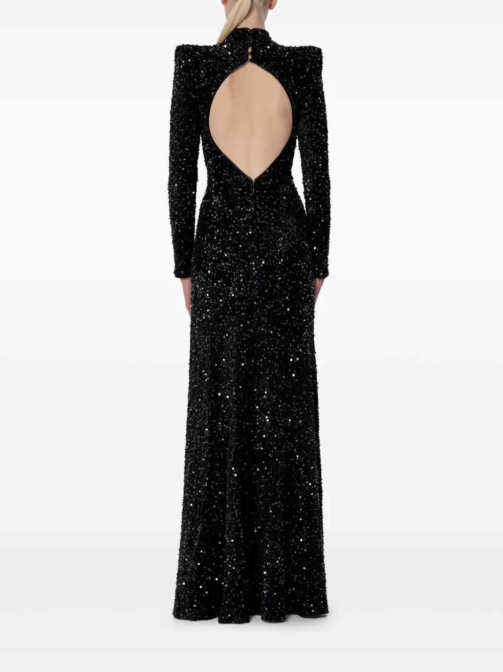 V:PM ATELIER Sabrina maxi-jurk Zwart