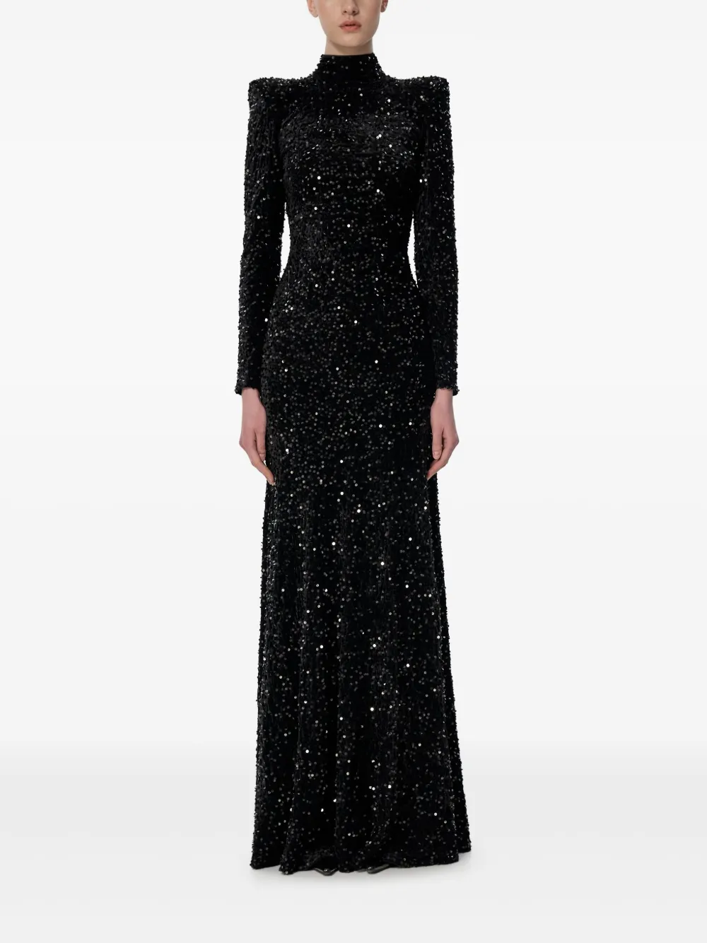 V:PM ATELIER Sabrina maxi-jurk Zwart