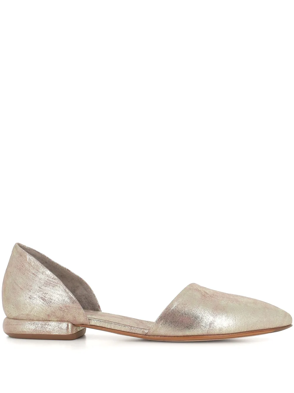 Officine Creative leather ballet flats Silver