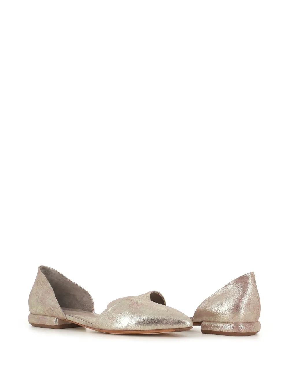 Officine Creative leather ballet flats Silver