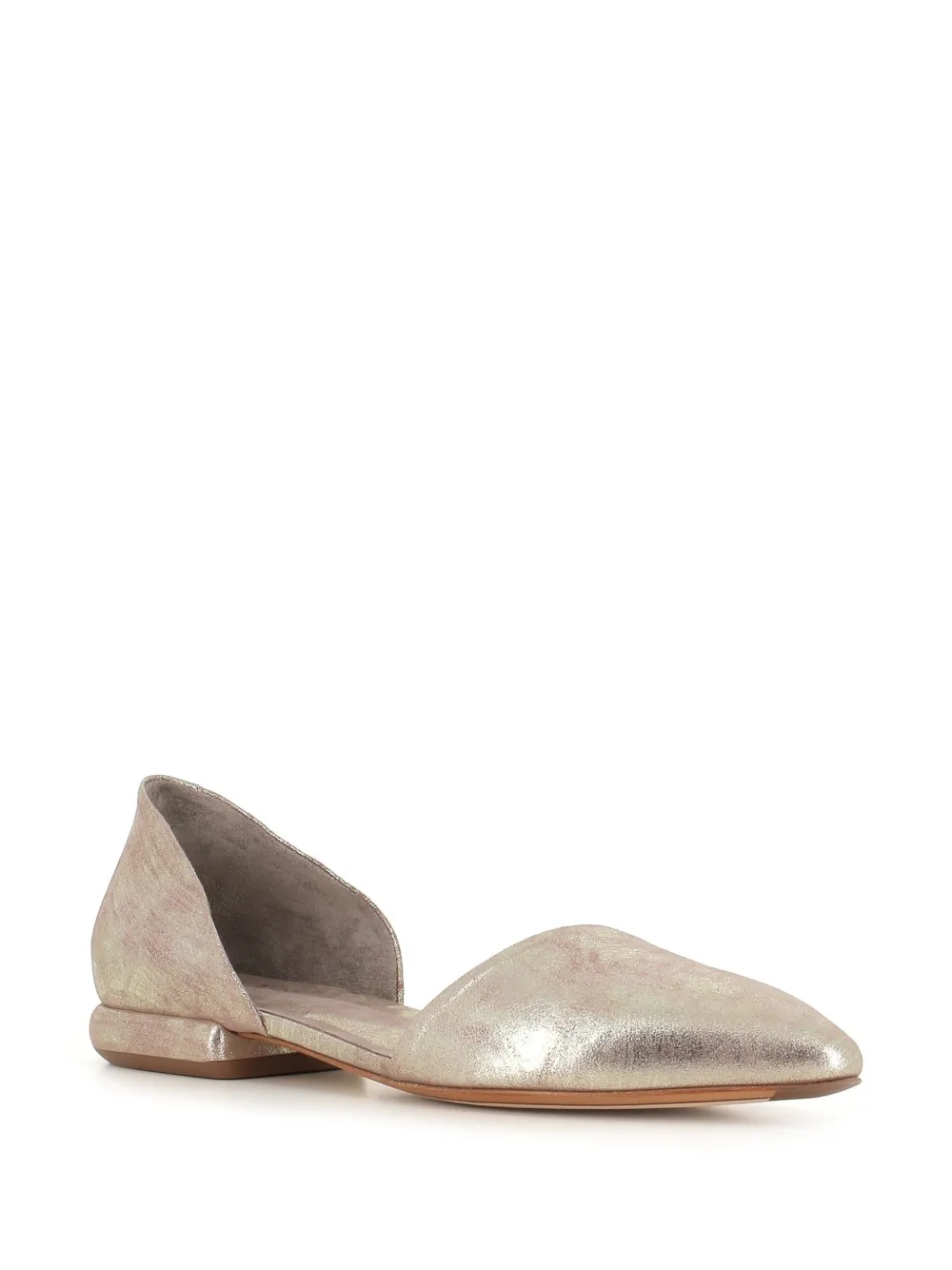 Officine Creative leather ballet flats Silver