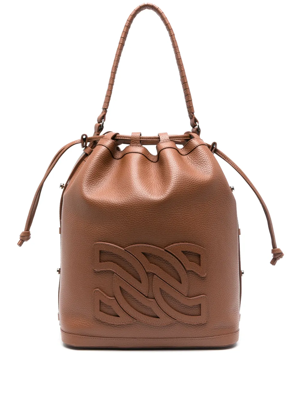 leather bucket bag