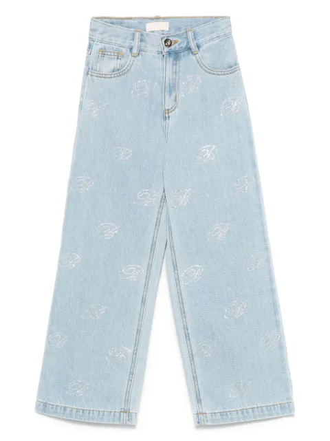 Miss Blumarine jeans con detalle del logo