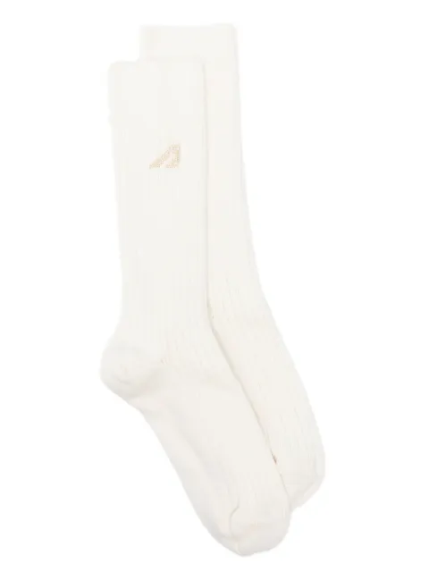 Autry logo-embroidered socks