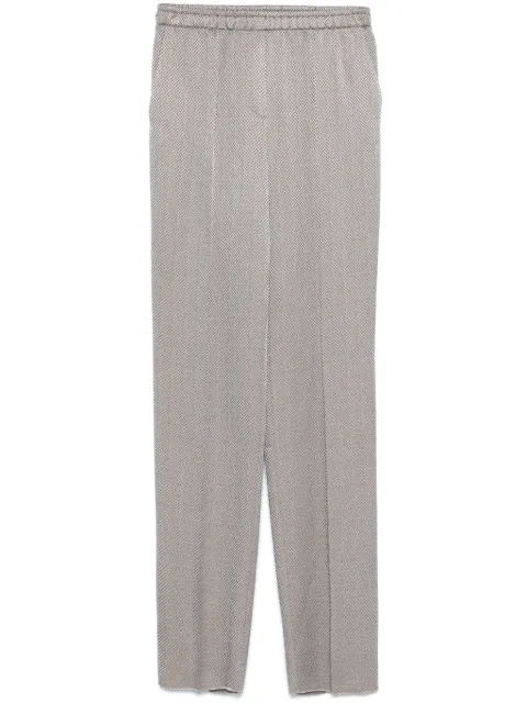 Giorgio Armani pattern-jacquard trousers 