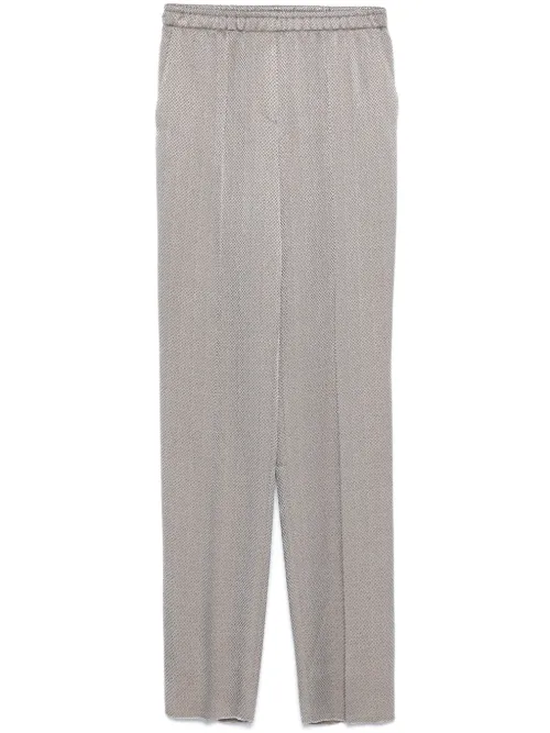 Pantalon à motif en jacquard - Giorgio Armani - Modalova
