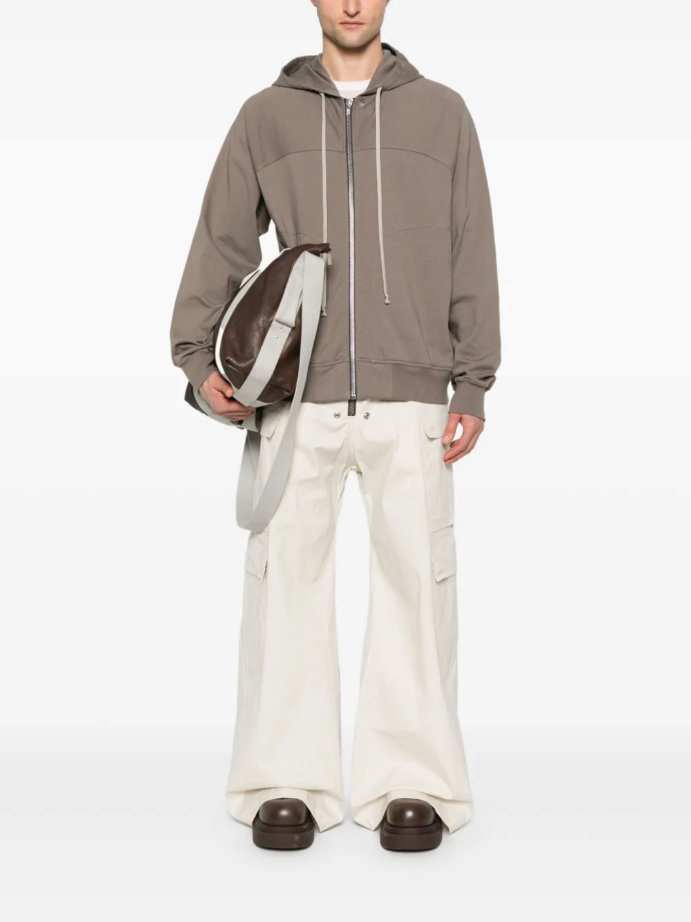 Rick Owens Hoodie met rits - Beige