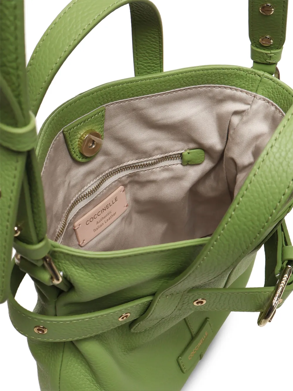 Coccinelle Leren shopper Groen