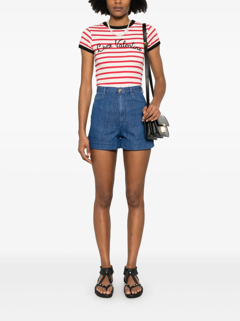 Valentino Garavani Denim shorts - Blauw