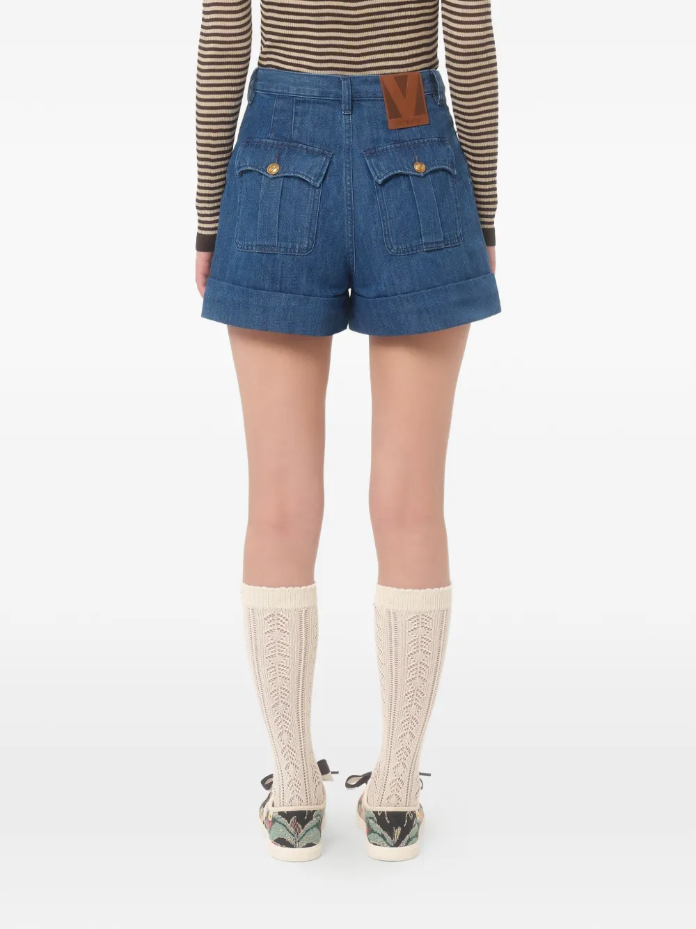 lightweight denim shorts