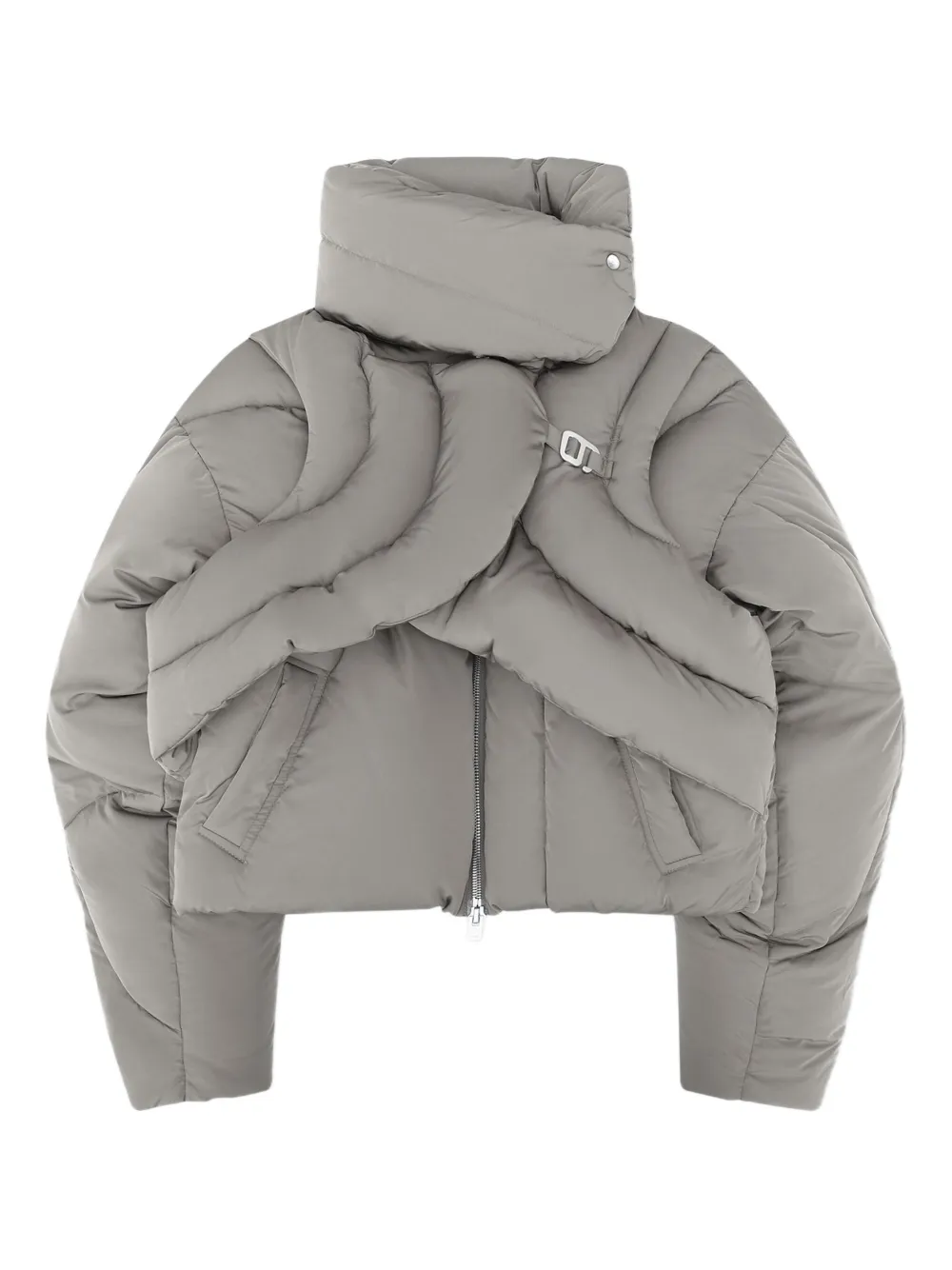 HELIOT EMIL Cropped donsjas Groen