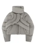 HELIOT EMIL cropped padded jacket - Green