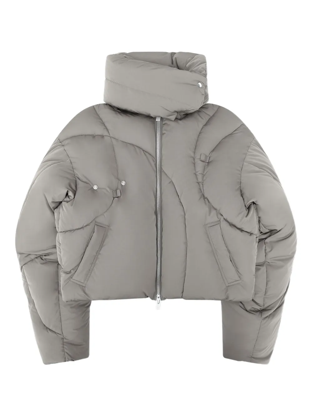 HELIOT EMIL Cropped donsjas Groen