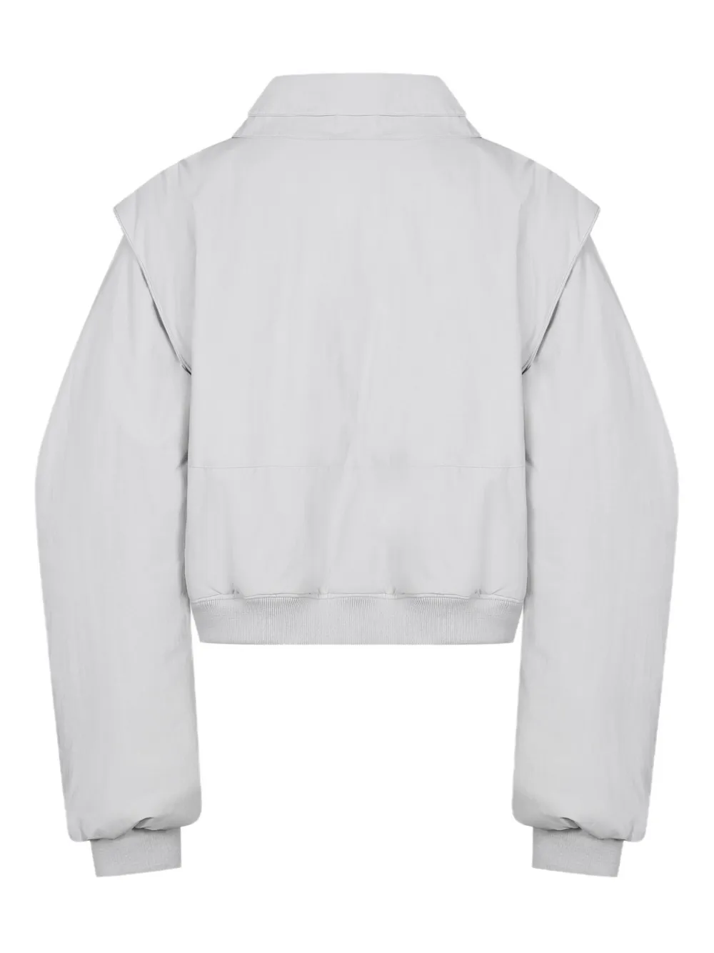 HELIOT EMIL Cropped jack met pofmouwen Grijs
