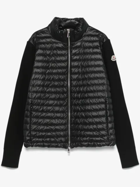 Moncler knitted-sleeve padded jacket