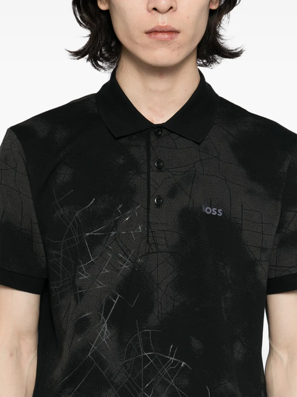 BOSS Paddy poloshirt Zwart