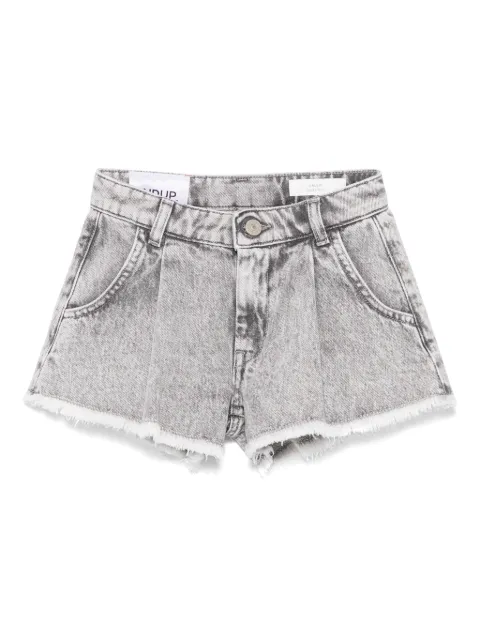 DONDUP KIDS shorts de mezclilla con bordes deshilachados
