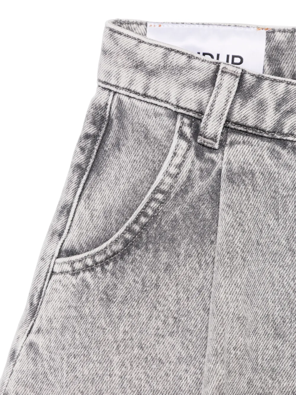 DONDUP KIDS Spijkershorts met franje Grijs
