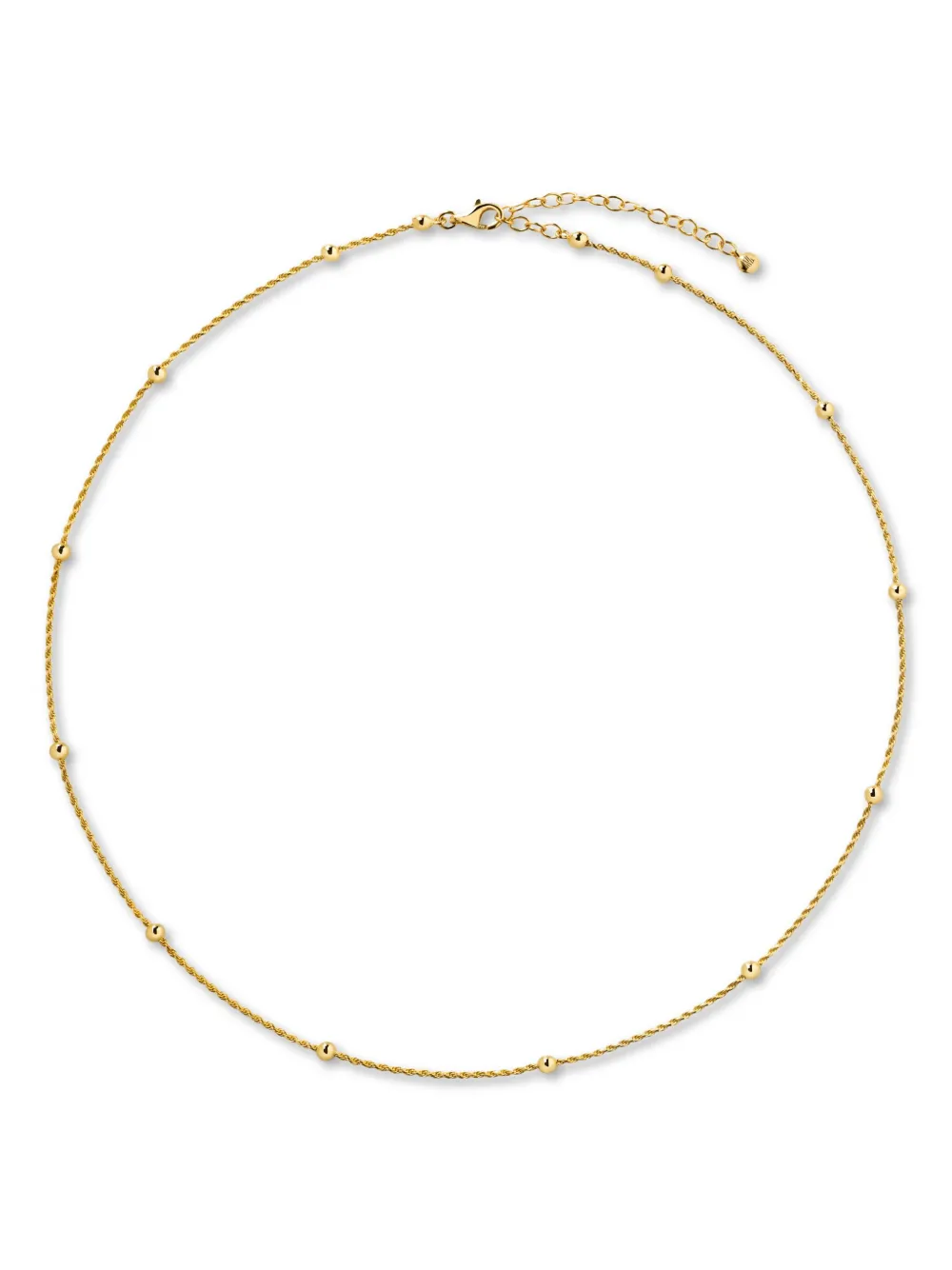 beaded rope-chain necklace