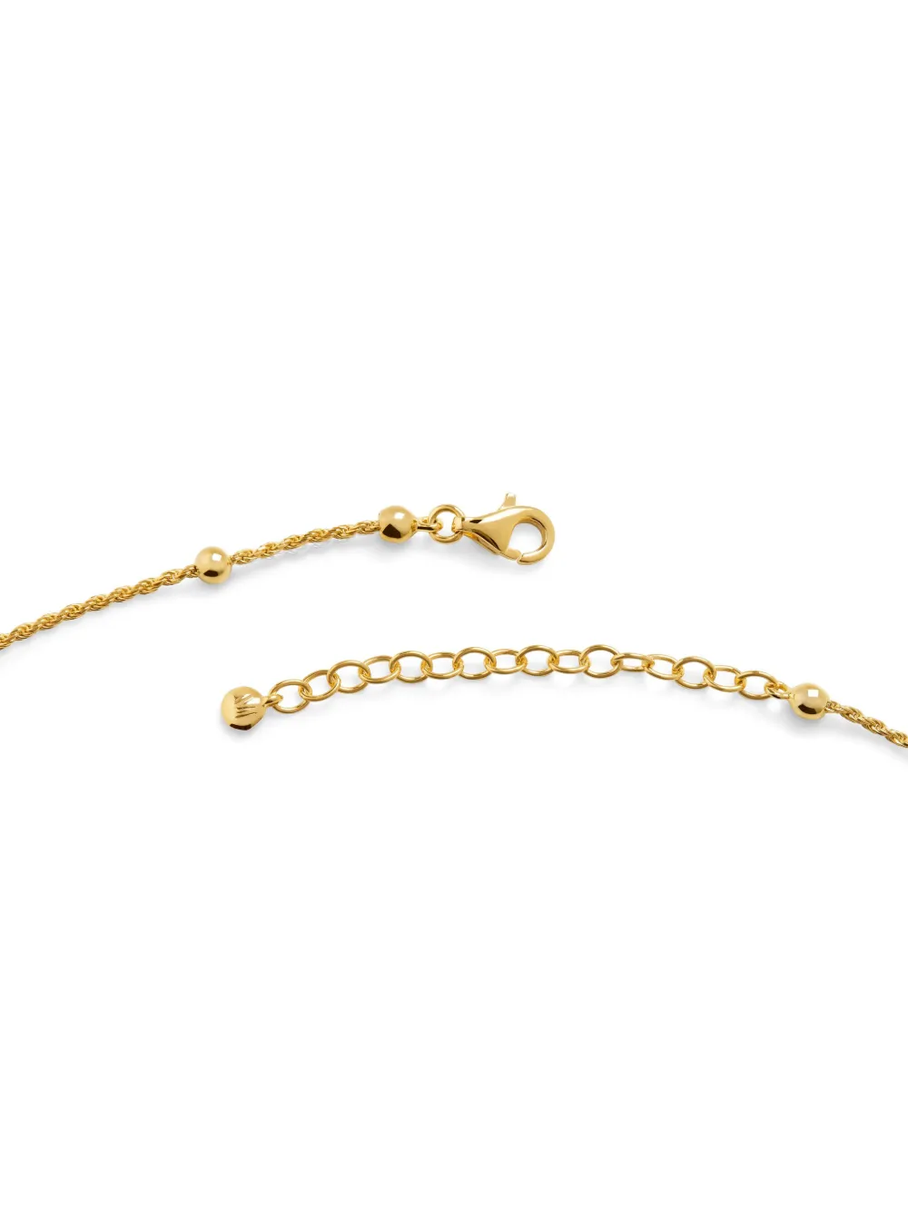 Monica Vinader Beaded Rope-chain Necklace In Gold