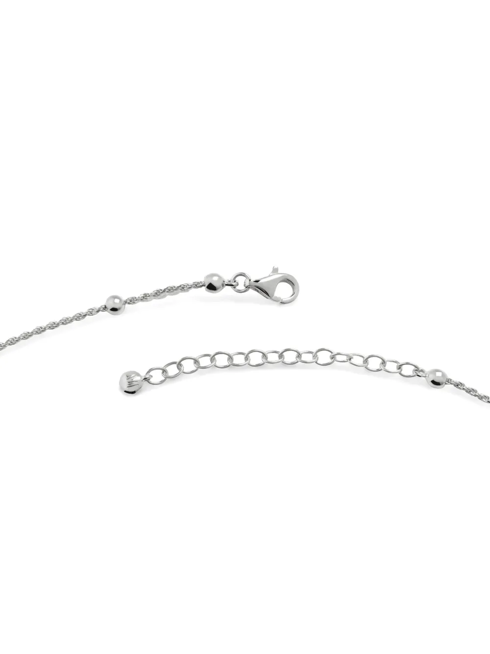 Monica Vinader Sterling Silver Beaded Rope Chain Bracelet In Silver