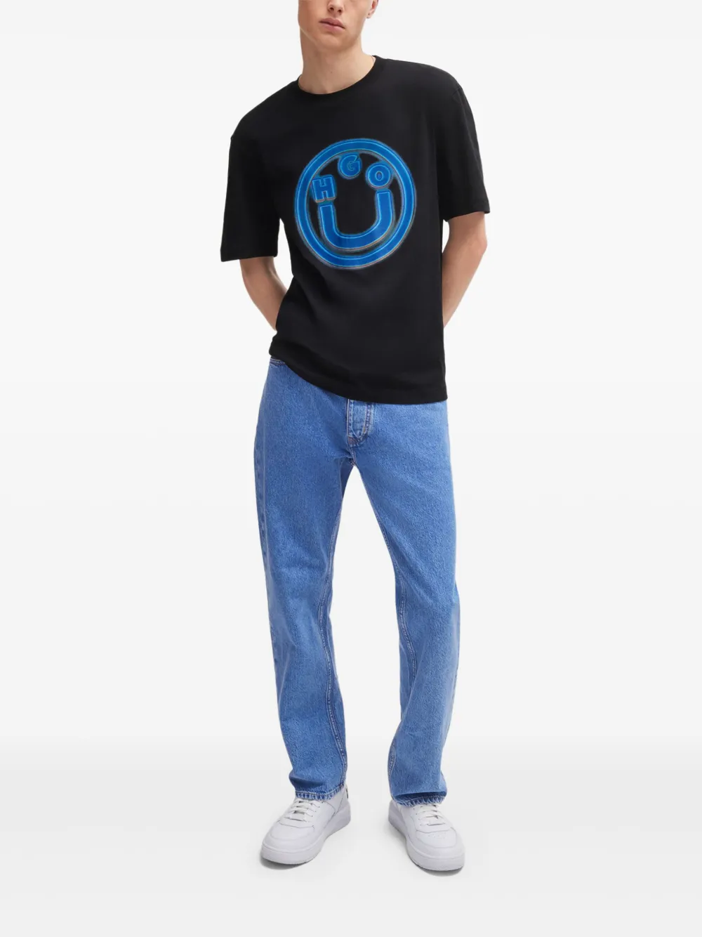 HUGO Camiseta com estampa de logo | Camisetas | Image 2