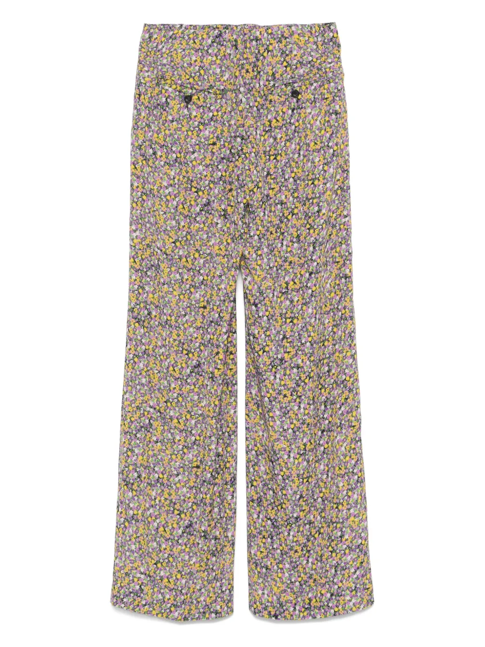 Nº21 Broek met bloemenprint - Paars