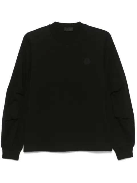 Moncler pleated-sleeve cotton T-Shirt