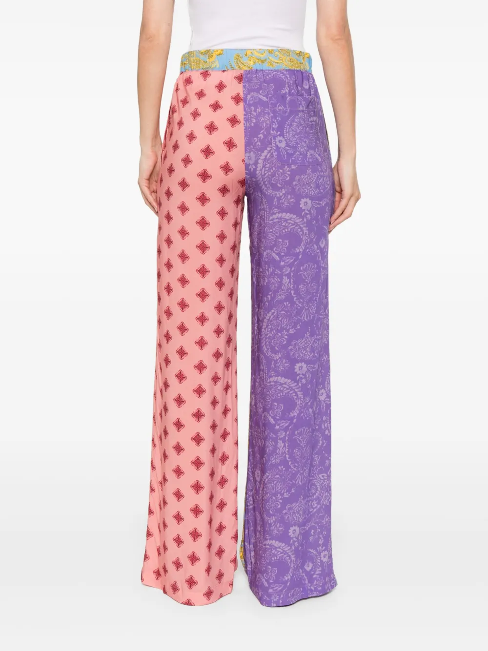Shop Donde Esteban Paisley-print Trousers In Pink