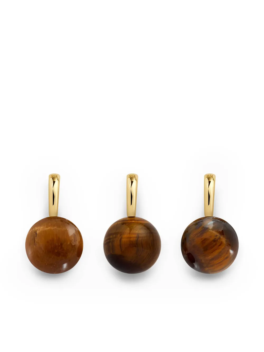 Monica Vinader Round-gemstone Pendant In Gold