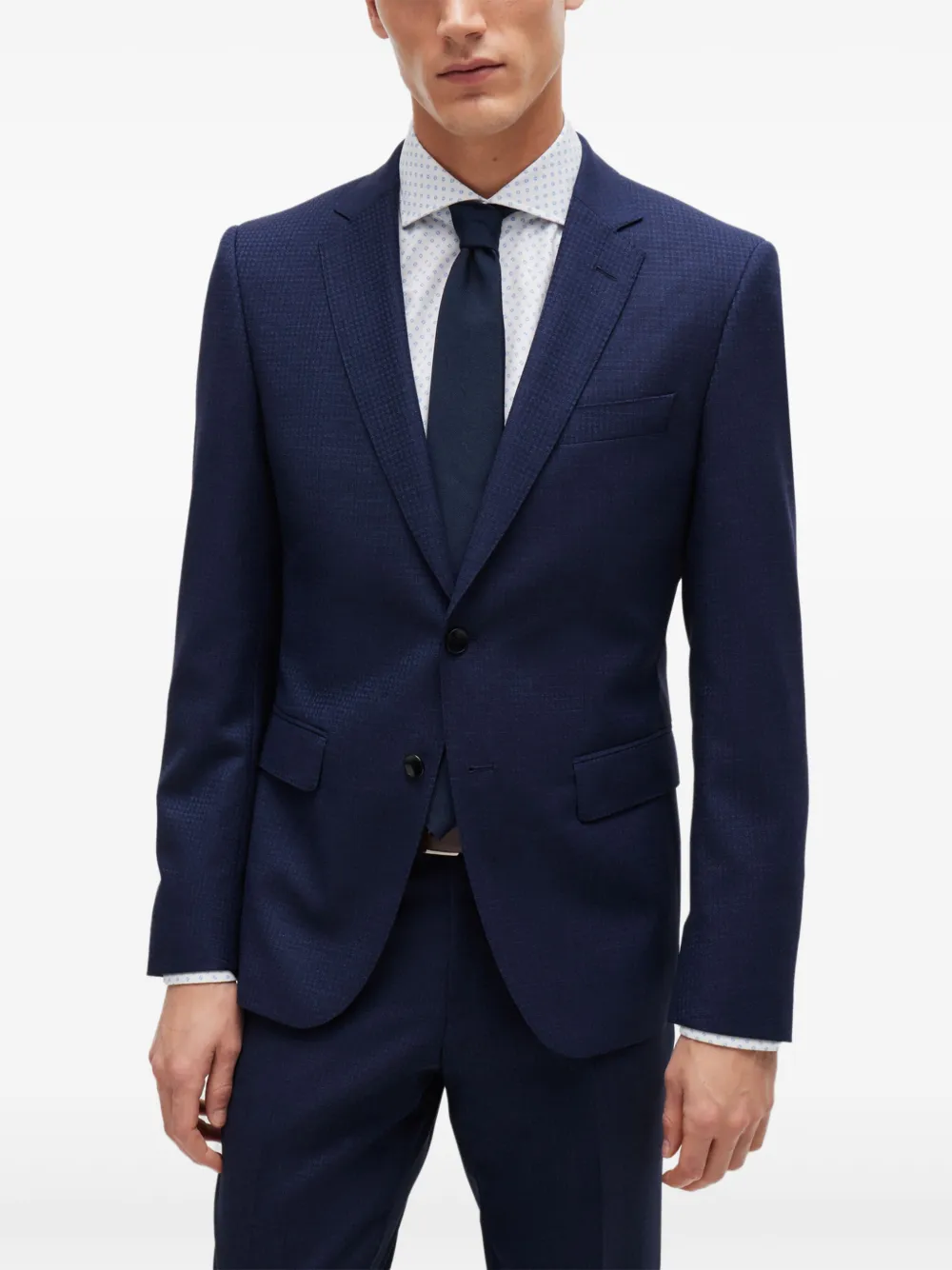 BOSS Pak met enkele rij knopen Blauw