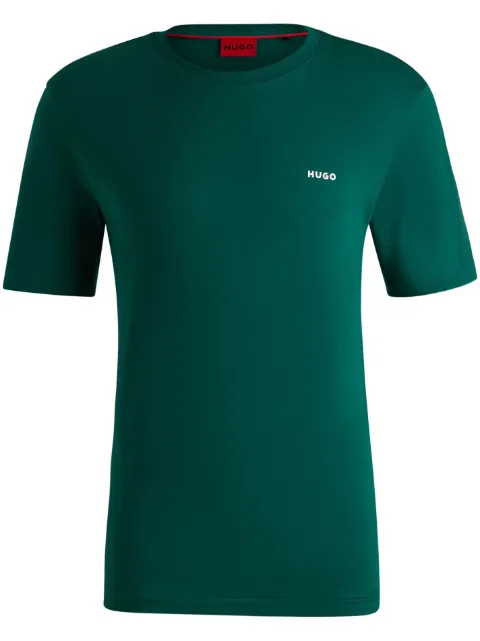 HUGO Camiseta de algodão com estampa de logo