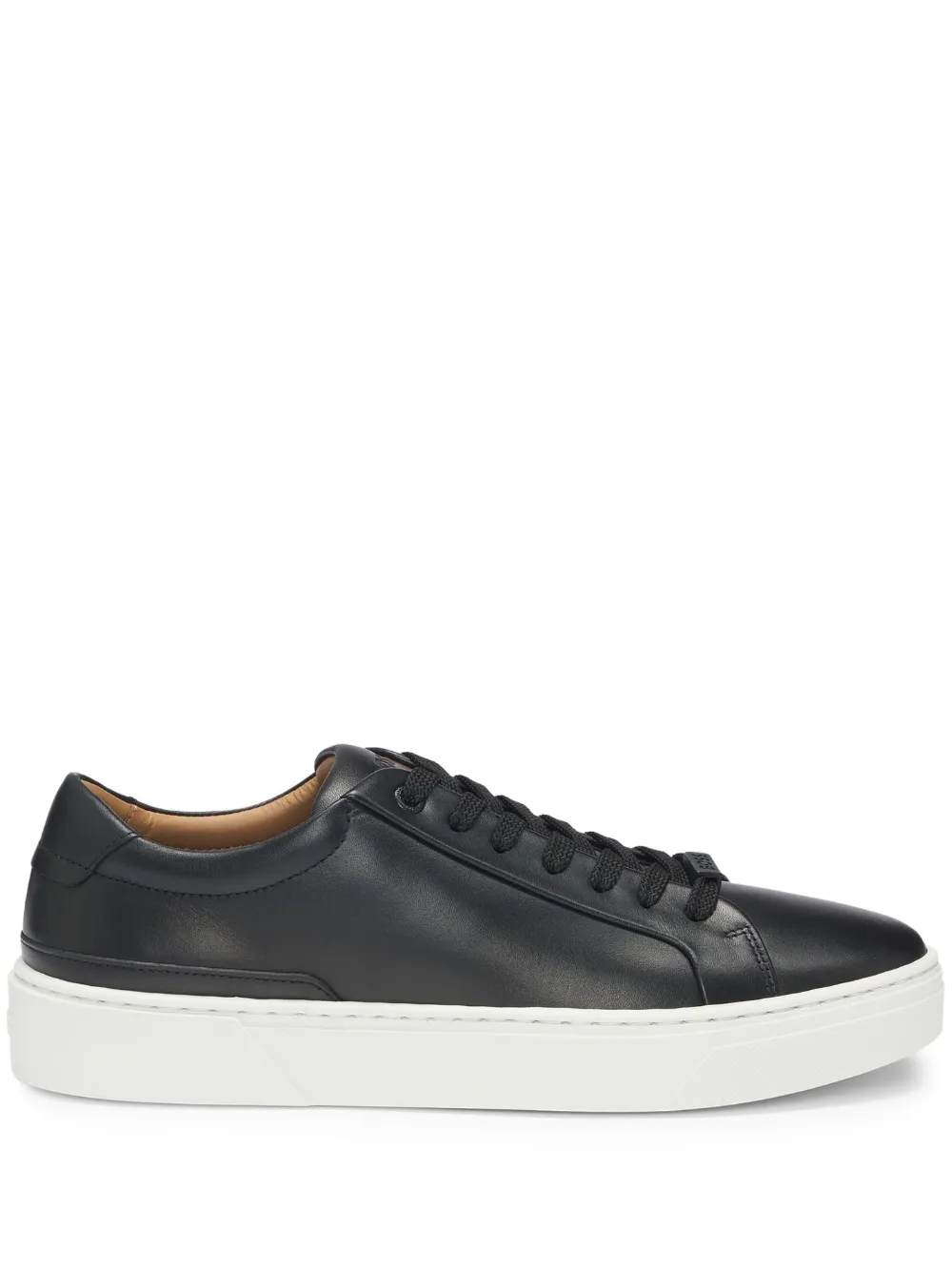 BOSS leather sneakers Black