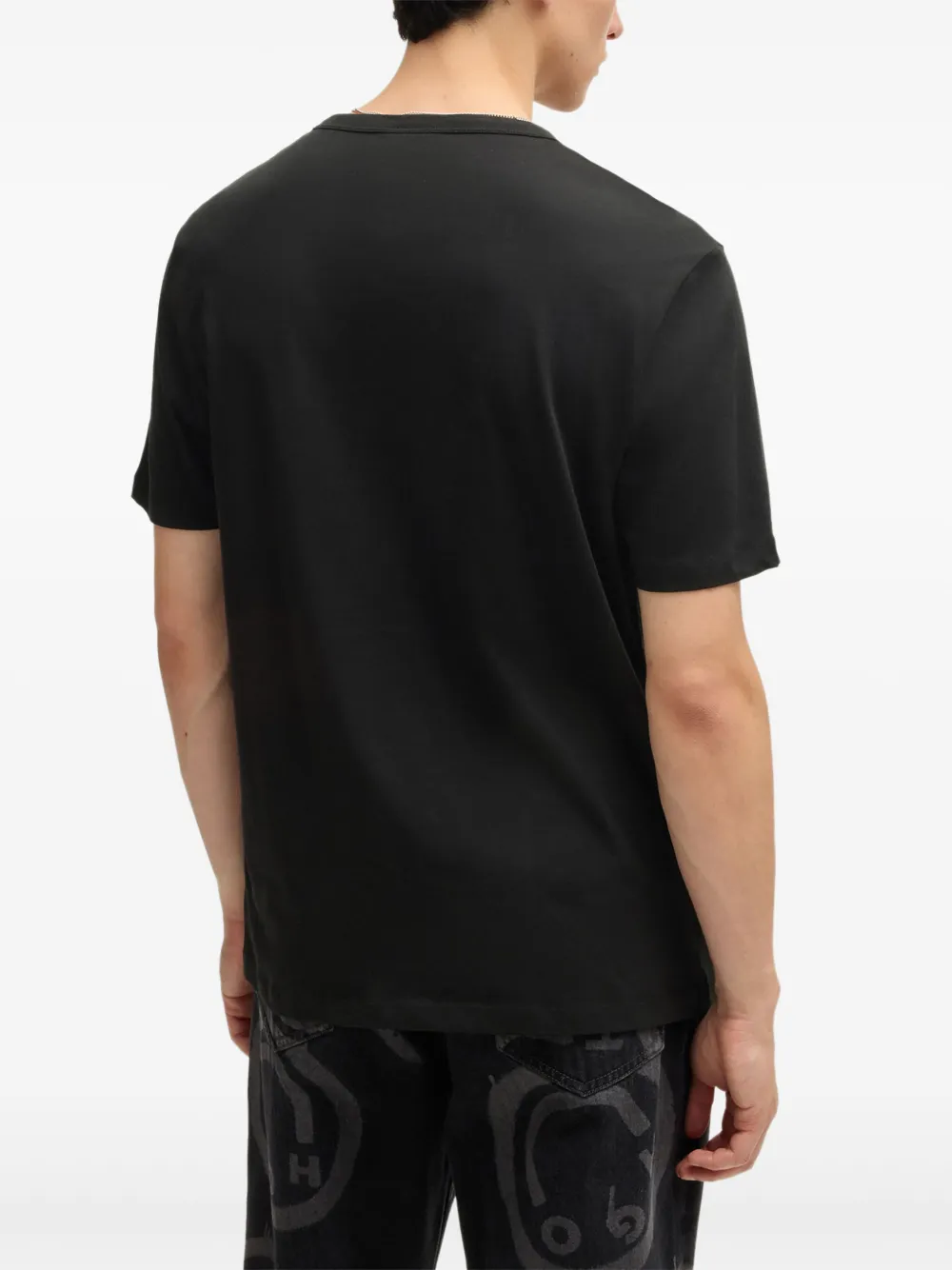 HUGO Drie katoenen T-shirt Zwart