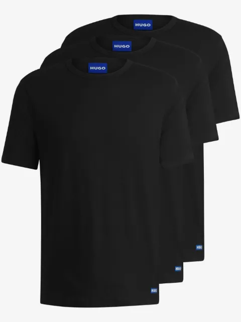 HUGO Kit 3 camisetas de algodão