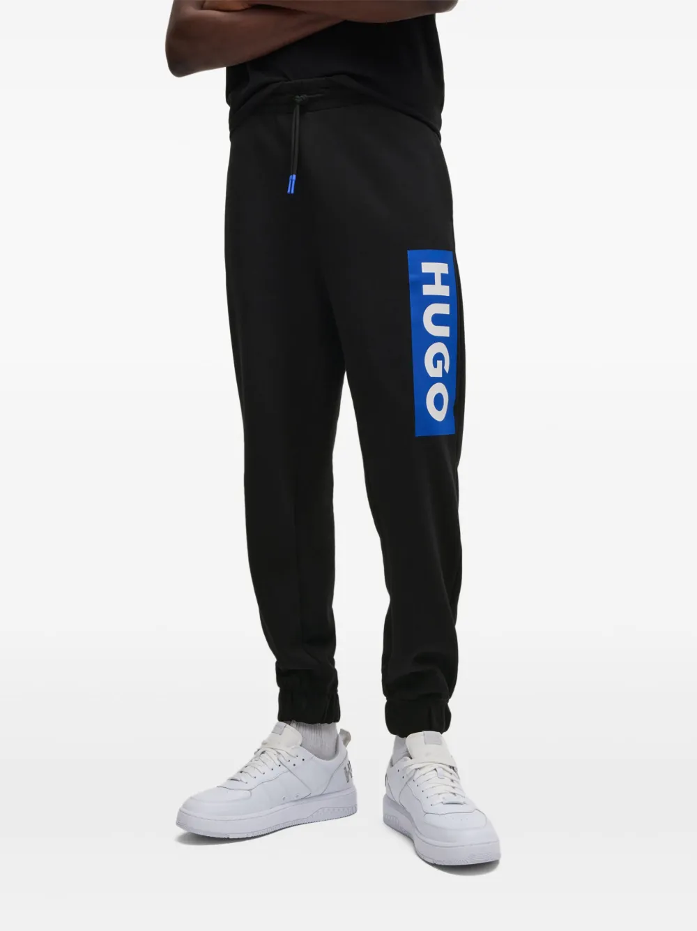 HUGO Trainingsbroek met logoprint Zwart